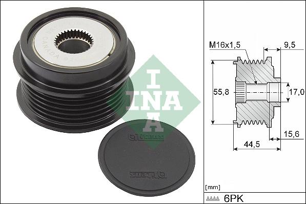 INA 535 0319 10 - Piedziņas skriemelis, Ģenerators ps1.lv