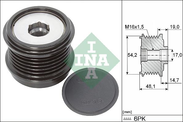 INA 535 0310 10 - Piedziņas skriemelis, Ģenerators ps1.lv