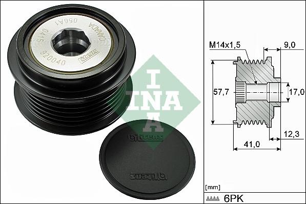 INA 535 0313 10 - Piedziņas skriemelis, Ģenerators ps1.lv