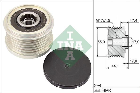 INA 535 0312 10 - Piedziņas skriemelis, Ģenerators ps1.lv