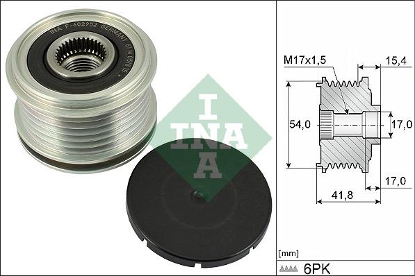 INA 535 0317 10 - Piedziņas skriemelis, Ģenerators ps1.lv