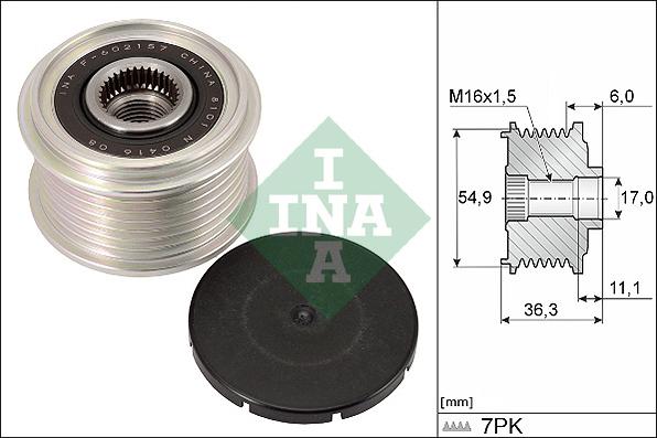 INA 535 0298 10 - Piedziņas skriemelis, Ģenerators ps1.lv