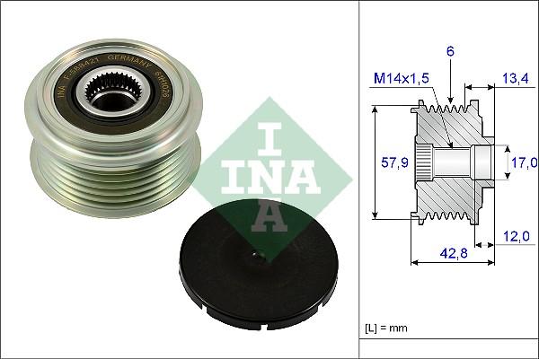 INA 535 0240 10 - Piedziņas skriemelis, Ģenerators ps1.lv