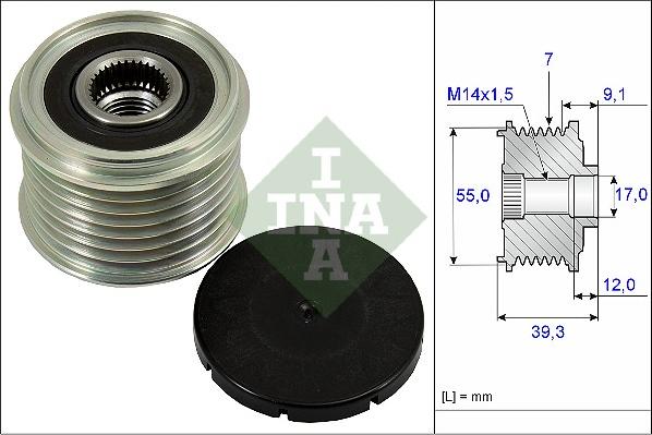 INA 535 0260 10 - Piedziņas skriemelis, Ģenerators ps1.lv