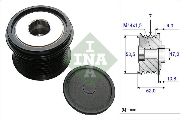 INA 535 0209 10 - Piedziņas skriemelis, Ģenerators ps1.lv