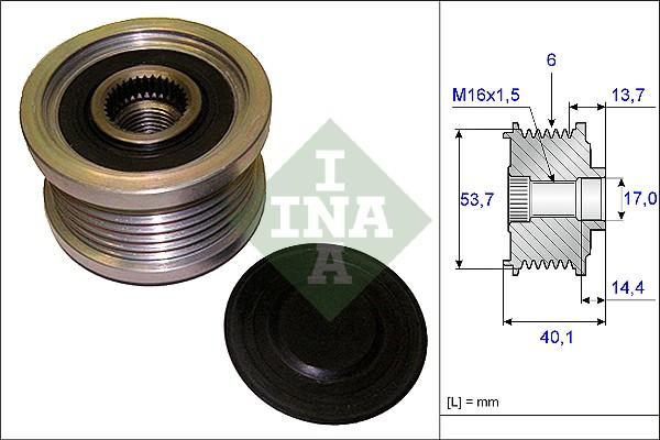 INA 535 0202 10 - Piedziņas skriemelis, Ģenerators ps1.lv