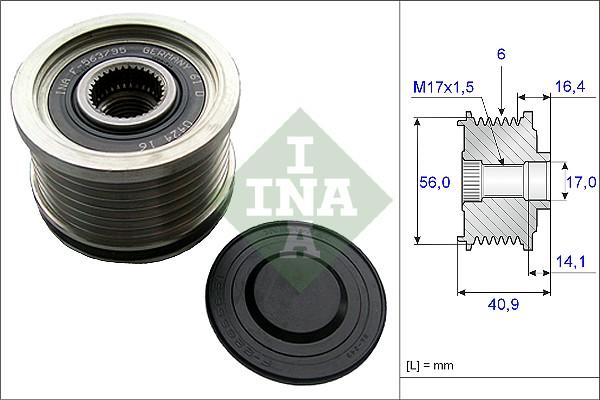 INA 535 0213 10 - Piedziņas skriemelis, Ģenerators ps1.lv