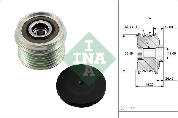 INA 535 0233 10 - Piedziņas skriemelis, Ģenerators ps1.lv