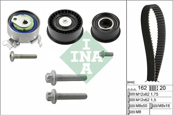 INA 530 0443 10 - Zobsiksnas komplekts ps1.lv