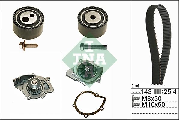 INA 530 0447 30 - Ūdenssūknis + Zobsiksnas komplekts ps1.lv