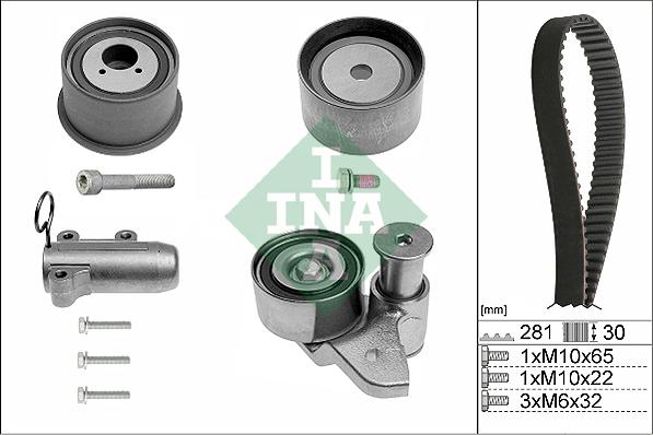 INA 530 0480 10 - Zobsiksnas komplekts ps1.lv