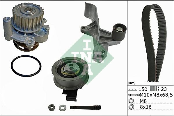 INA 530 0546 30 - Ūdenssūknis + Zobsiksnas komplekts ps1.lv