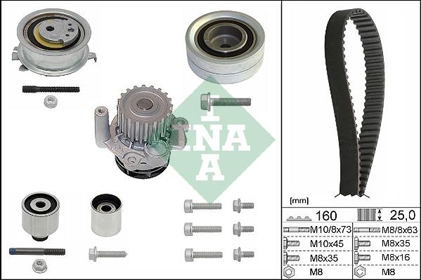 INA 530 0550 32 - Ūdenssūknis + Zobsiksnas komplekts ps1.lv