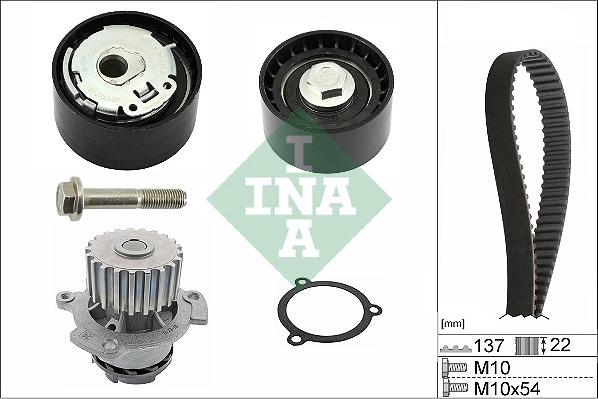 INA 530 0536 30 - Ūdenssūknis + Zobsiksnas komplekts ps1.lv