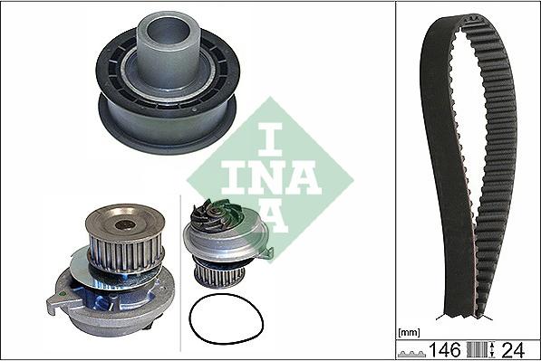 INA 530 0020 30 - Ūdenssūknis + Zobsiksnas komplekts ps1.lv