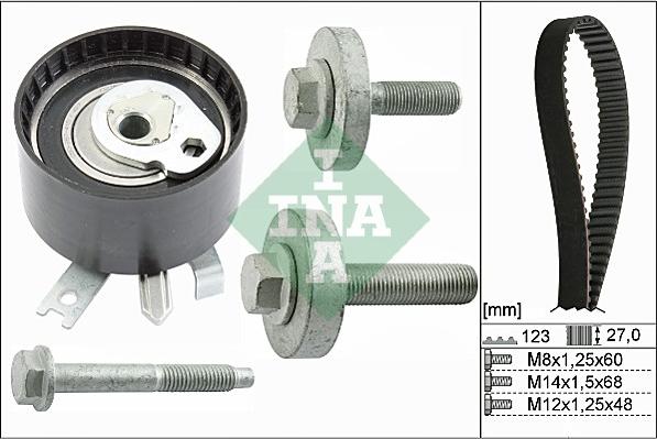 INA 530 0197 10 - Zobsiksnas komplekts ps1.lv