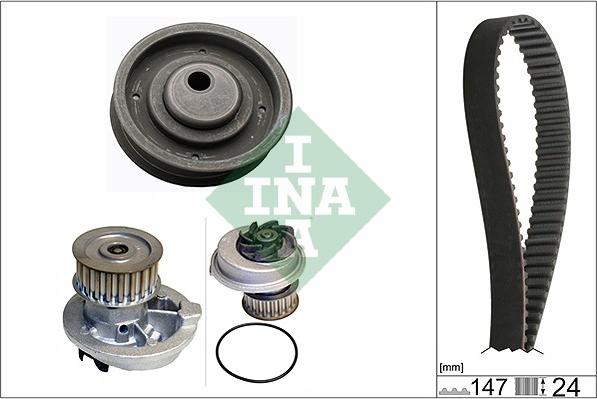 INA 530 0145 30 - Ūdenssūknis + Zobsiksnas komplekts ps1.lv