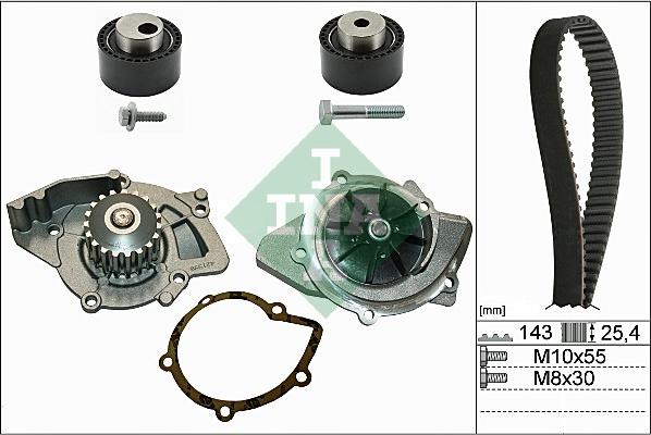 INA 530 0368 30 - Ūdenssūknis + Zobsiksnas komplekts ps1.lv