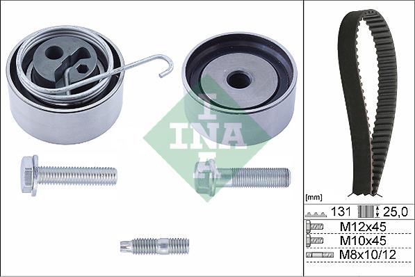 INA 530 0338 10 - Zobsiksnas komplekts ps1.lv