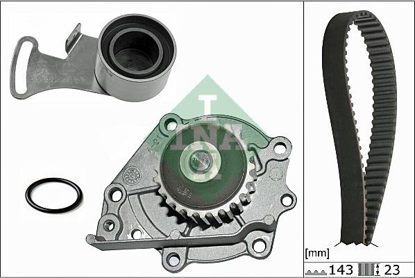 INA 530 0242 30 - Ūdenssūknis + Zobsiksnas komplekts ps1.lv