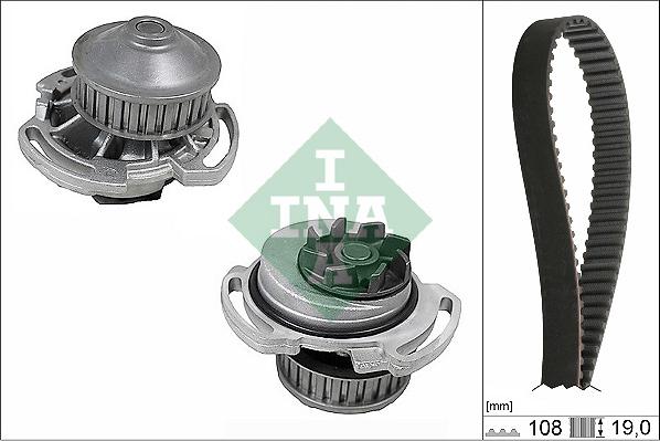 INA 530 0717 30 - Ūdenssūknis + Zobsiksnas komplekts ps1.lv