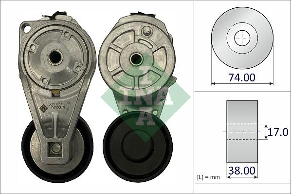 INA 531 0511 20 - Parazīt / Vadrullītis, Ķīļrievu siksna ps1.lv