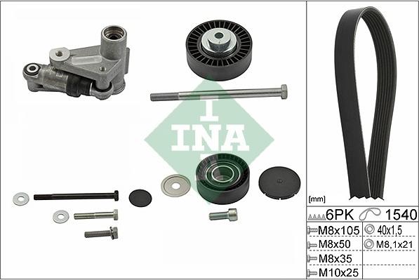 INA 529 0199 10 - Ķīļrievu siksnu komplekts ps1.lv