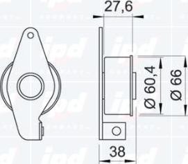 IPD 14-0792 - Spriegotājrullītis, Gāzu sadales mehānisma piedziņas siksna ps1.lv