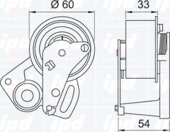 IPD 10-1002 - Spriegotājrullītis, Gāzu sadales mehānisma piedziņas siksna ps1.lv