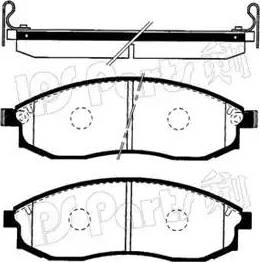 IPS Parts IBD-1582 - Bremžu uzliku kompl., Disku bremzes ps1.lv