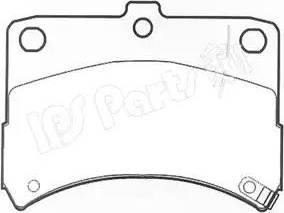 IPS Parts IBD-1603 - Bremžu uzliku kompl., Disku bremzes ps1.lv