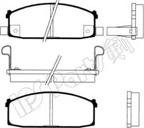 IPS Parts IBD-1141 - Bremžu uzliku kompl., Disku bremzes ps1.lv