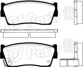 IPS Parts IBD-1806 - Bremžu uzliku kompl., Disku bremzes ps1.lv