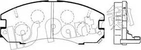 IPS Parts IBD-1249 - Bremžu uzliku kompl., Disku bremzes ps1.lv