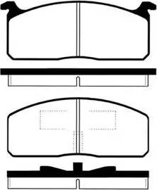 IPS Parts IBD-1253 - Bremžu uzliku kompl., Disku bremzes ps1.lv