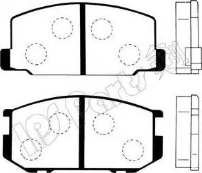 IPS Parts IBD-1229 - Bremžu uzliku kompl., Disku bremzes ps1.lv