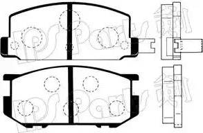 IPS Parts IBD-1701 - Bremžu uzliku kompl., Disku bremzes ps1.lv