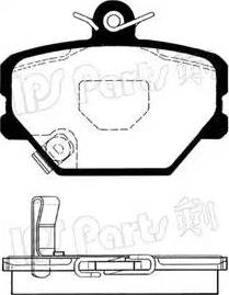 IPS Parts IBD-1M00 - Bremžu uzliku kompl., Disku bremzes ps1.lv