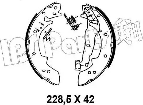 IPS Parts IBL-4899 - Bremžu loki ps1.lv