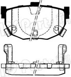 IPS Parts IBR-1595 - Bremžu uzliku kompl., Disku bremzes ps1.lv