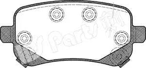 IPS Parts IBR-1089 - Bremžu uzliku kompl., Disku bremzes ps1.lv