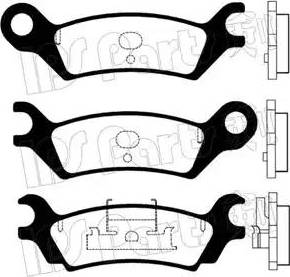 IPS Parts IBR-1300 - Bremžu uzliku kompl., Disku bremzes ps1.lv