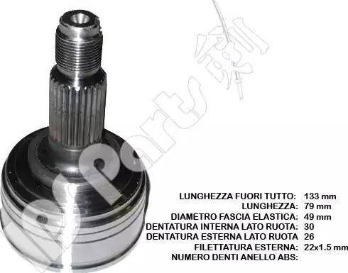IPS Parts ICJ-10419 - Šarnīru komplekts, Piedziņas vārpsta ps1.lv