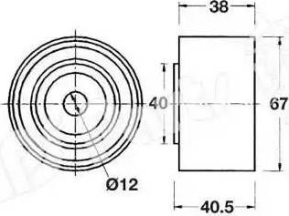 IPS Parts ITB-6908 - Siksnas spriegotājs, Zobsiksna ps1.lv