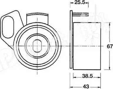 IPS Parts ITB-6907 - Siksnas spriegotājs, Zobsiksna ps1.lv