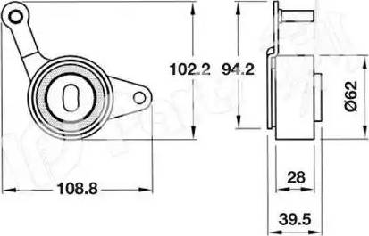 IPS Parts ITB-6919 - Siksnas spriegotājs, Zobsiksna ps1.lv