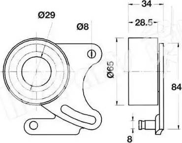 IPS Parts ITB-6913 - Siksnas spriegotājs, Zobsiksna ps1.lv