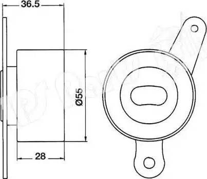 IPS Parts ITB-6400 - Siksnas spriegotājs, Zobsiksna ps1.lv