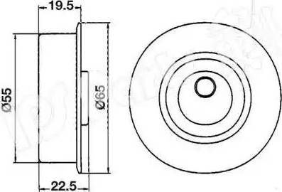 IPS Parts ITB-6514 - Siksnas spriegotājs, Zobsiksna ps1.lv