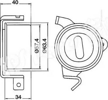 IPS Parts ITB-6512 - Siksnas spriegotājs, Zobsiksna ps1.lv